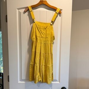 Zara Sunny Yellow Tiered Kids Dress